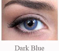 Lentile de contact colorate Pretty Eyes Monthly Tricolor, culoare dark blue